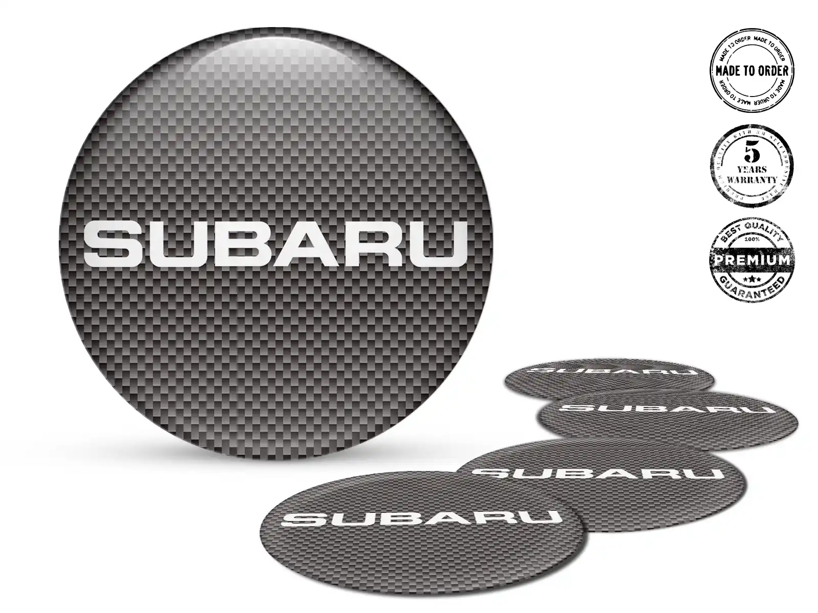 Subaru Car Rim Decal Logo Luxury Silicone Badges